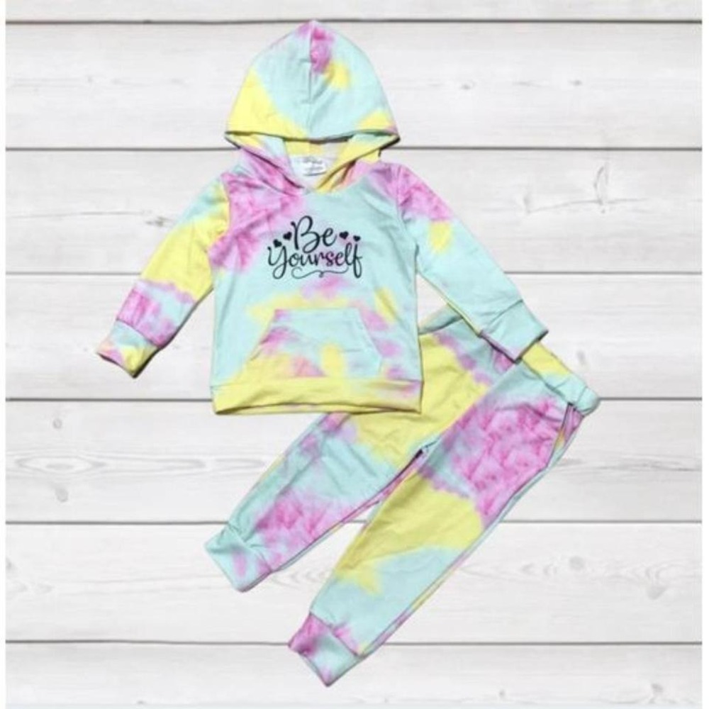 Be Yourself Tie Dye Loungewear Set 12-18 Months